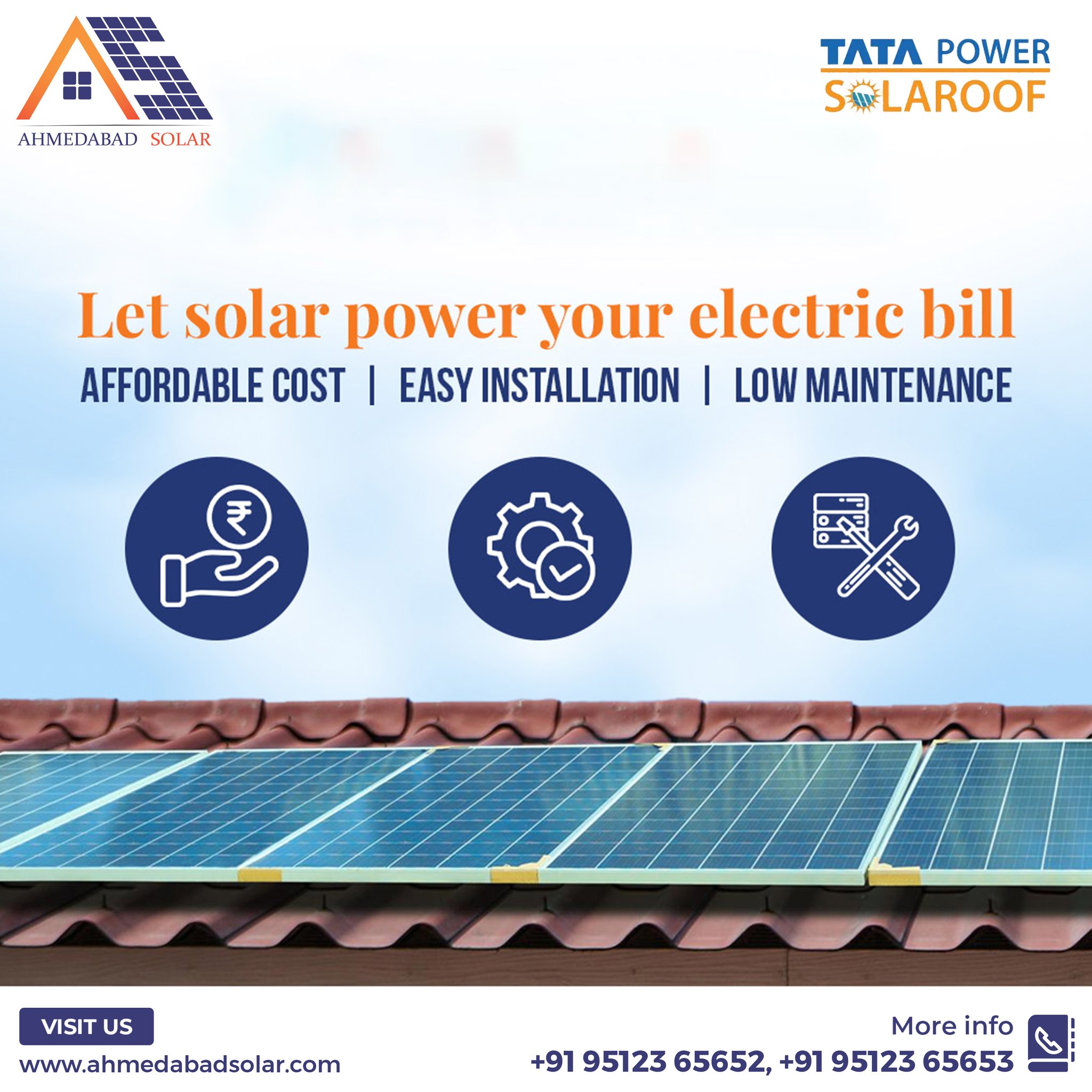 Lets Tata Power Solar Your Electric Bill - Ahmedabad Solar
